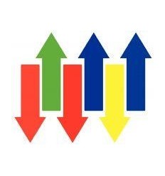 LOT 6 FLECHES PVC L36.5CM