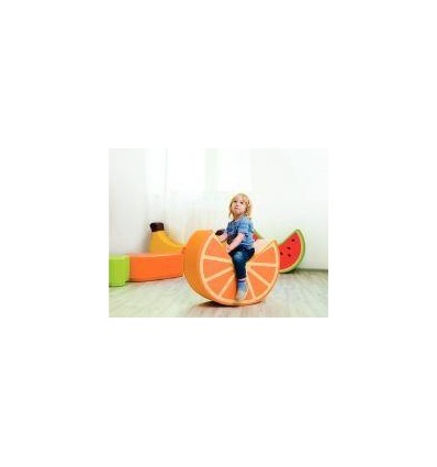 POUF ORANGE A BASCULE H.52