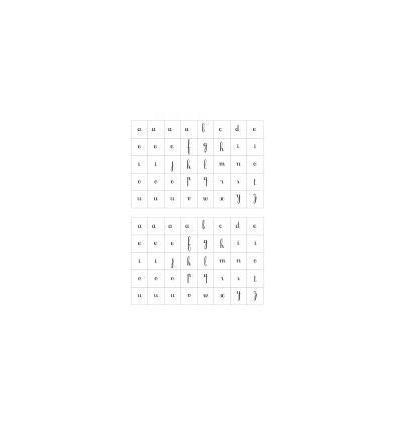 POCH 1600 GOMMETTES LETTRES