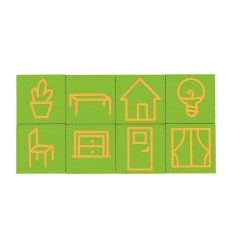 CRT 8PLAQUE SENSORIELLE MAISON