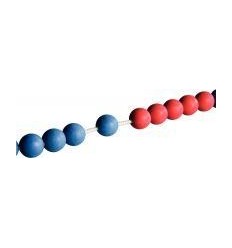 CHAINE 20 BOULE REWOOD RGE/BLE