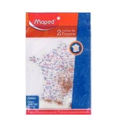 POCH 2 CART DEPART.+ FLEUVE