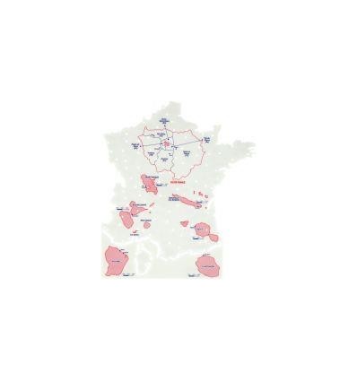 POCH 2 CART DEPART.+ FLEUVE