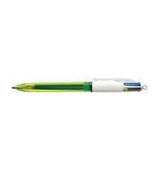 STYLO BILLE BIC 4 COLOURS FLUO
