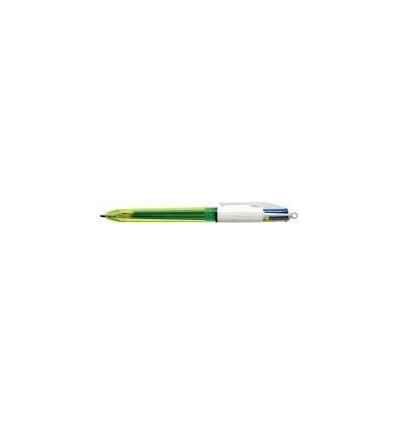 STYLO BILLE BIC 4 COLOURS FLUO