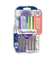 POCH 6 FEUTRES FLAIR METAL