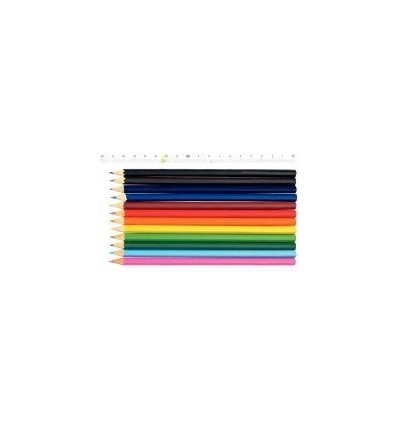 ETUI 12 CRAYONS COULEUR ASS