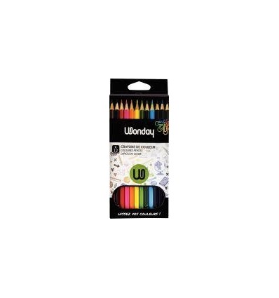 ETUI 12 CRAYONS COULEUR ASS