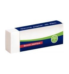 GOMME PLASTIQUE MAJUSCULE