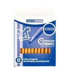 POCH 12FEUTRES MAJU PM JAUNE