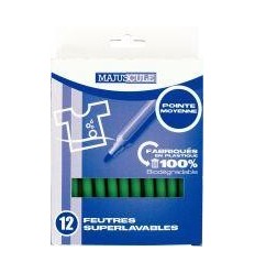 POCH 12FEUTRES MAJU PM VERT CL