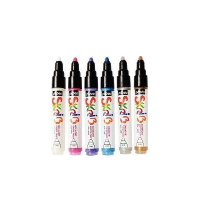 SET 6 MARQ GOUACHE COL ASS