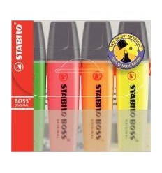 POCH 4 SURLIG STABILO BOSS ASS