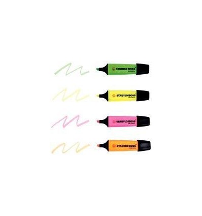 POCH 4 SURLIG STABILO BOSS ASS
