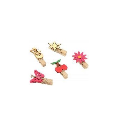 BTE 45MINI DECO BOIS BRUT NOEL