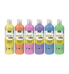 CRT 6FL 500ML ACRYL PASTEL ASS 2