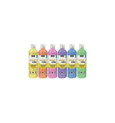 CRT 6FL 500ML ACRYL PASTEL ASS