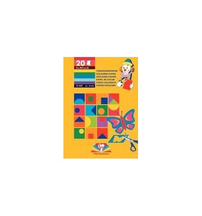 BLOC 20F PAP.COULEURS A4  120G