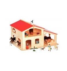 FERME EN BOIS 55X44X32CM 2