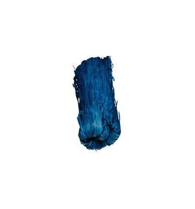 PELOTE 50G RAPHIA VEGETAL BLEU