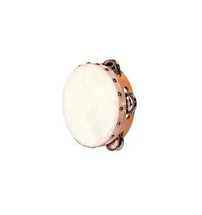 TAMBOURIN PEAU + CYMBAL D.15CM