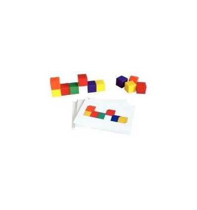 LOT  75CUBES GEOMETRIE+ FICHES