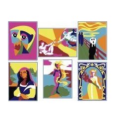 LOT6CARTES SABL ART 19.8X16CM