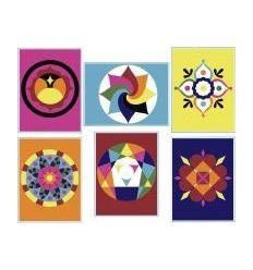 LOT6 CARTE SABL MAND 19.8X16CM