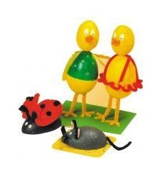 LOT 25 OEUFS STYROPOR 4X6CM 2