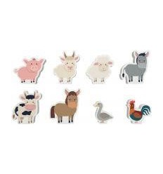 8ELEMENTS ANIMAUX FERME MOUSSE 2