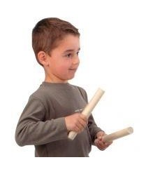 PAIRE DE CLAVES EN BOIS 18CM