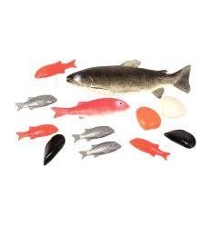 SAC 12 POISSONS PLASTIQUE ASS