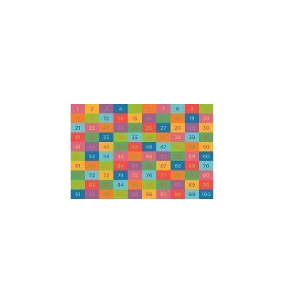 TAPIS CHIFFRE 140X200 +100PCS
