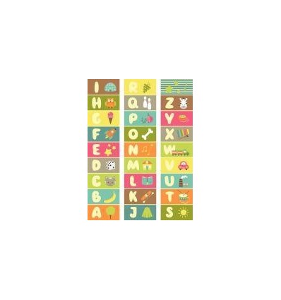 LOT 3 BANDES ALPHABET 150CM