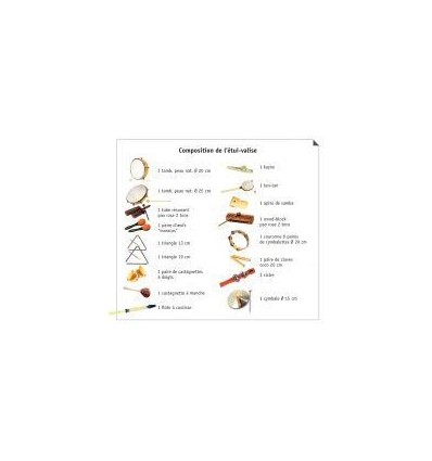 ETUI VALISE DE 17 INST MUSIQUE