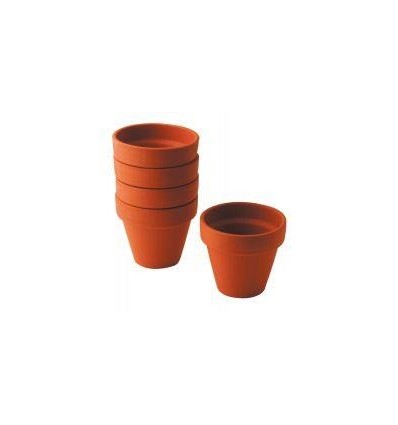 LOT 5 POT TERRE CUITE DIA9CM