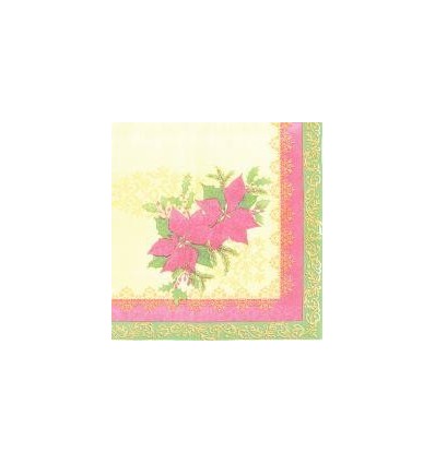 PQ 100 SERVIETTE MOTIFS ASS