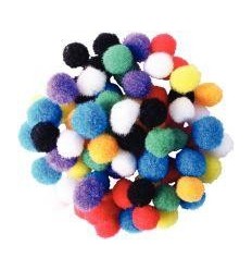 SAC 200 MINI POMPONS COUL ASS