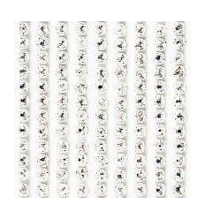 BANDE STRASS ADH ROND ARGENTE
