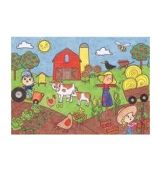 RL FRESQUE A COLORIER LA FERME 2