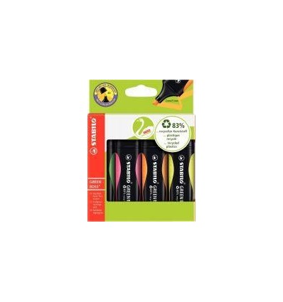 POCH 4 SURLIGNEURS GREENBOSS