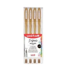 POCH 4 STYLOS GEL SIGNO OR