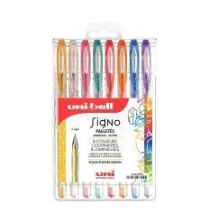 POCH 8STYLOS GEL SIGNO METALIS 2