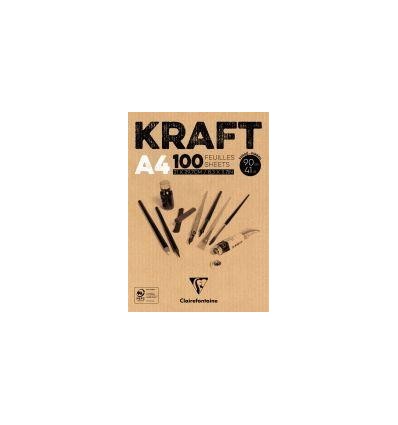 BLOC KRAFT BRUN 100F A4 90G