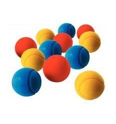 SAC 12BALLES MOUSSE D.7CM  ASS 2