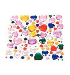 SAC 450 CABOCHONS COEURS ASS
