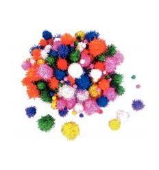 SAC 200 POMPONS METALLISES ASS 2