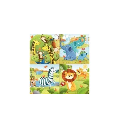 BTE 4 PUZZ PROG SAVANE 16X16CM