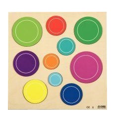PLATEAU 10PCS BULLE COLOREE