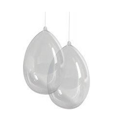 LOT 5 OEUFS PLASTIQUE 8X5,5CM 2